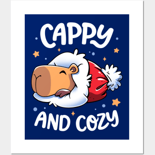 Cappy And Cozy - Capybara Holidays Posters and Art